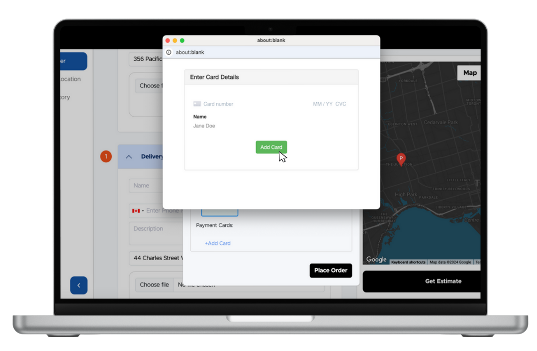 Add card details